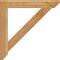 Ekena Millwork Traditional Slat Rough Sawn Bracket, Western Red Cedar, 4"W x 32"D x 32"H BKT04X32X32TRA06RWR - alternate 2